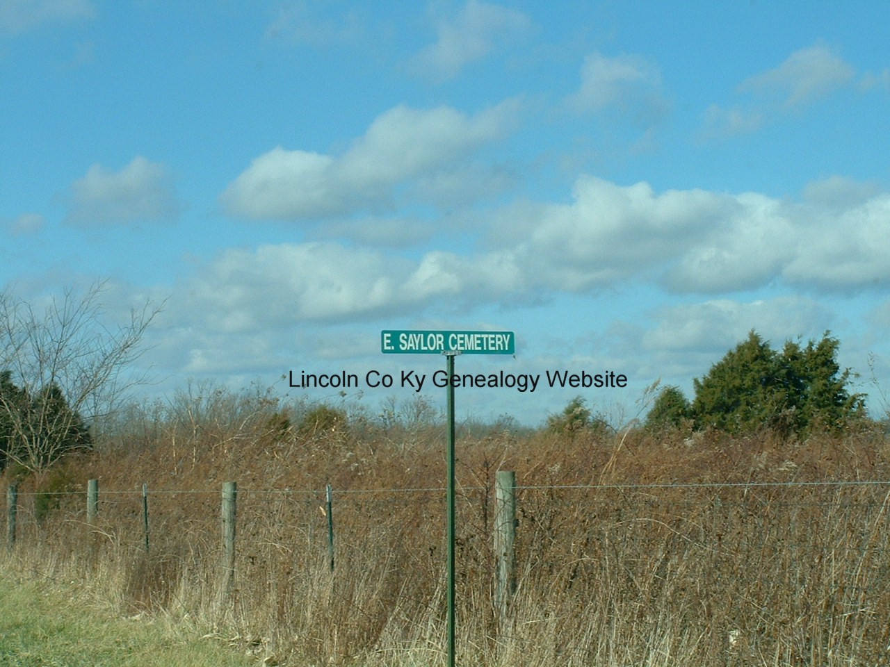 Overview of Abron Cemetery grounds