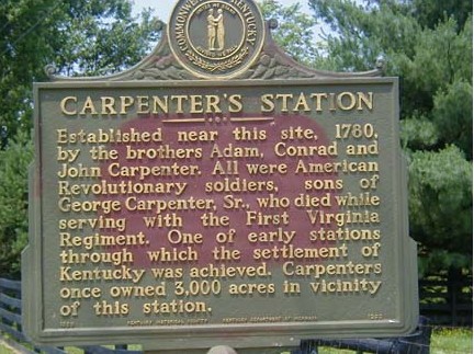 Kentucky Historical Marker – Carpenter's Station