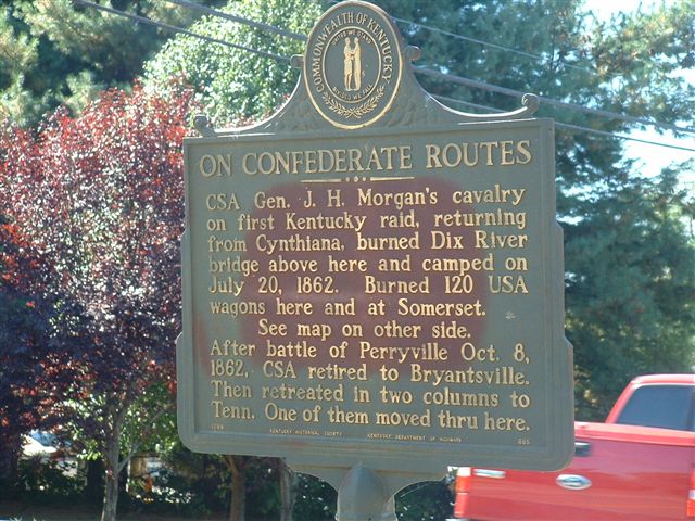 Kentucky Historical Marker – Confederate Routes