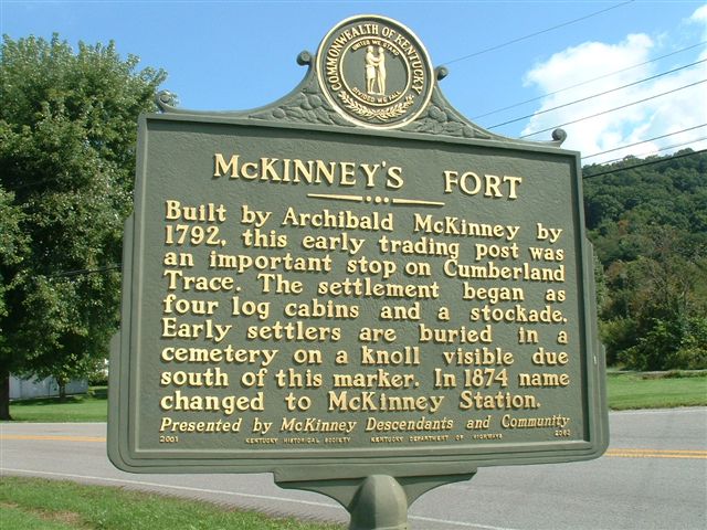 Kentucky Historical Marker – McKinney's Fort