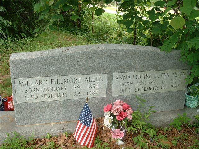 Anna Louise Jufer Allen headstone